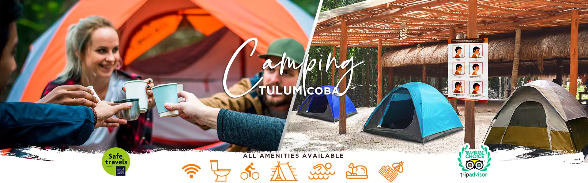 Best places to camping tulum and Coba