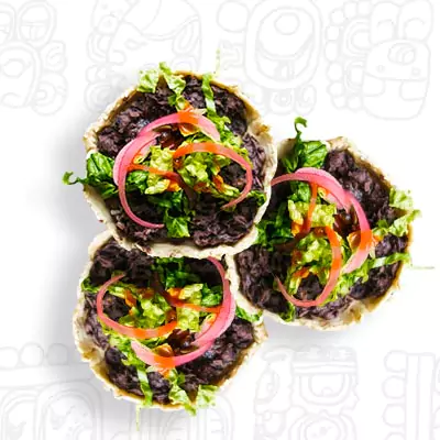 Vegan Sopes Top View