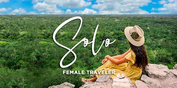 Solo female travel destination near Tulum