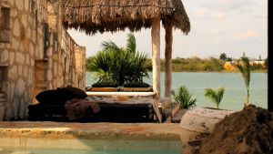 lagoon view from a sal hotel in tulum