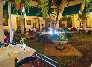 hotel in tulum at night