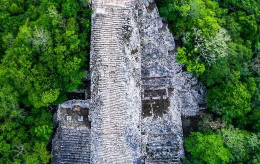 Aerial view of Coba