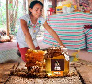 Lady with mayan honey