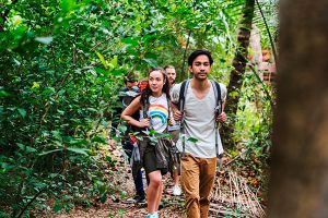 jungle trecking in Tulum