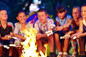 children in the fire camp