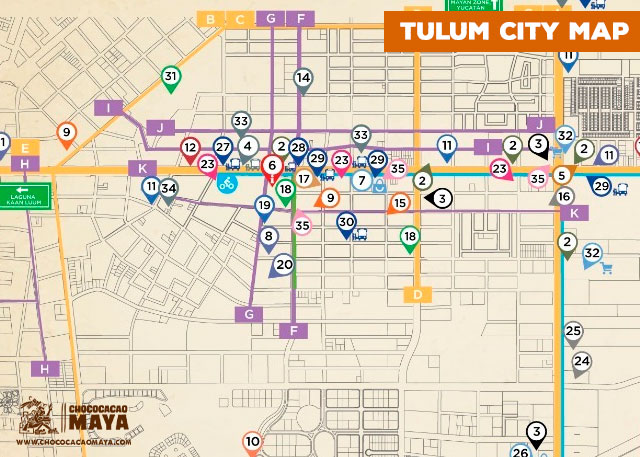 tulum city map